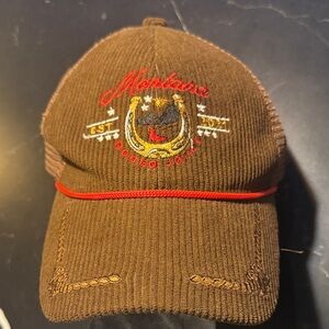 Western Brown Montana Embroidered Cap
